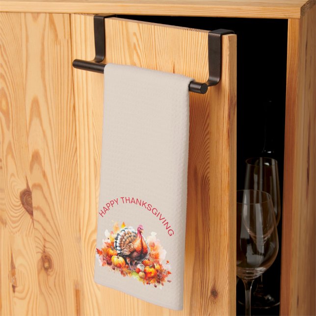 Paño De Cocina Día de Acción de Gracias Turquía y calabazas (Subido por el creador)