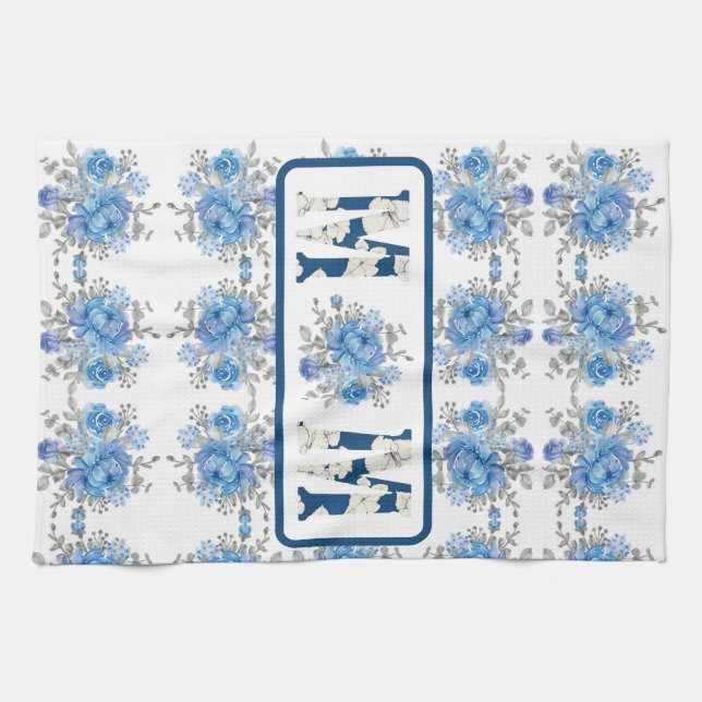 Paño De Cocina Día de la Madre Floral (Horizontal)