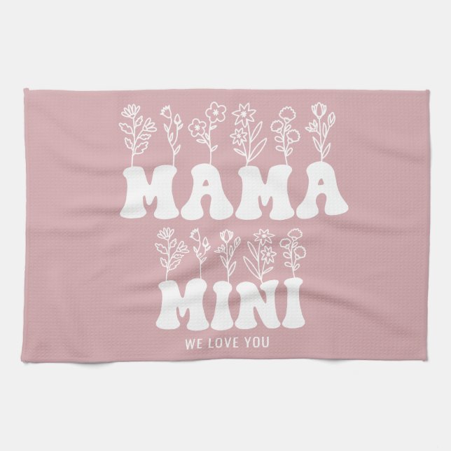 Paño De Cocina Día de la Madre personalizado (Horizontal)
