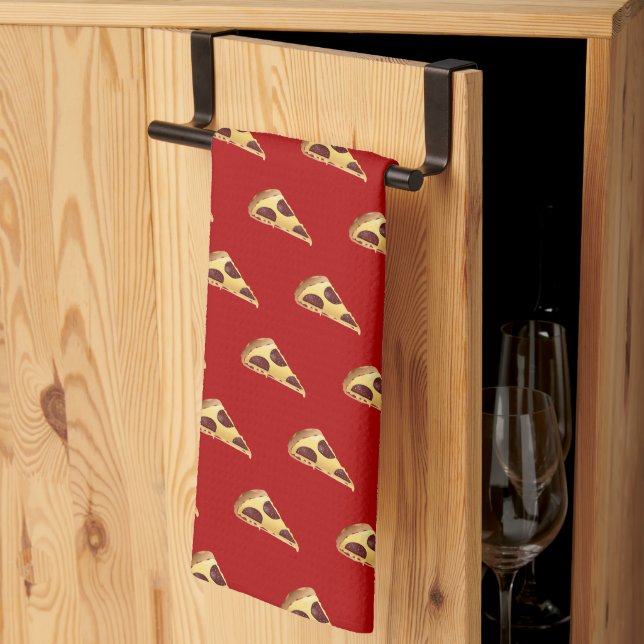 Paño De Cocina Día de la pizza de Peperoni (Pliegue de tercios)