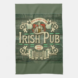 Paño De Cocina Día de los Sta Patrones Día de los Pub Irlandeses 