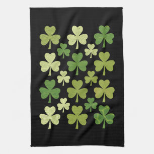 Paño De Cocina Día de San Patricio Corazón Trébol de la Suerte Tr