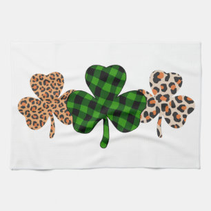 Paño De Cocina Día de San Patricio Suerte Irlandés Verde Cuadros 
