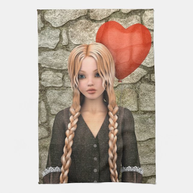 Paño De Cocina Día de San Valentín (Vertical)