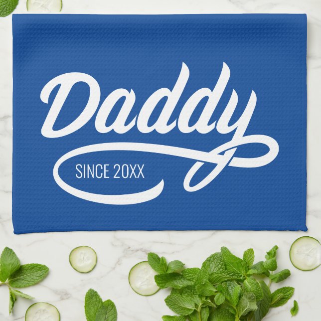 Paño De Cocina Día del Padre - Papi desde... (Doblado)