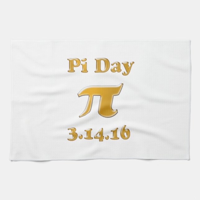 Paño De Cocina Día Pi 2016 (Horizontal)