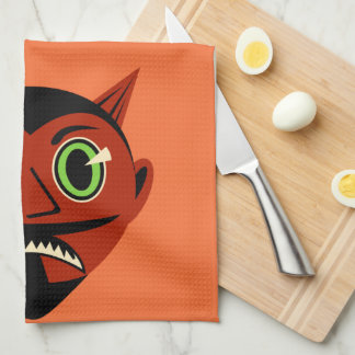 Paño De Cocina Diablo de época