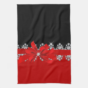 Paño De Cocina Diamante Delilah (rojo)