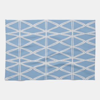 Paño De Cocina Diamond Lattice contemporary modern triangle blue