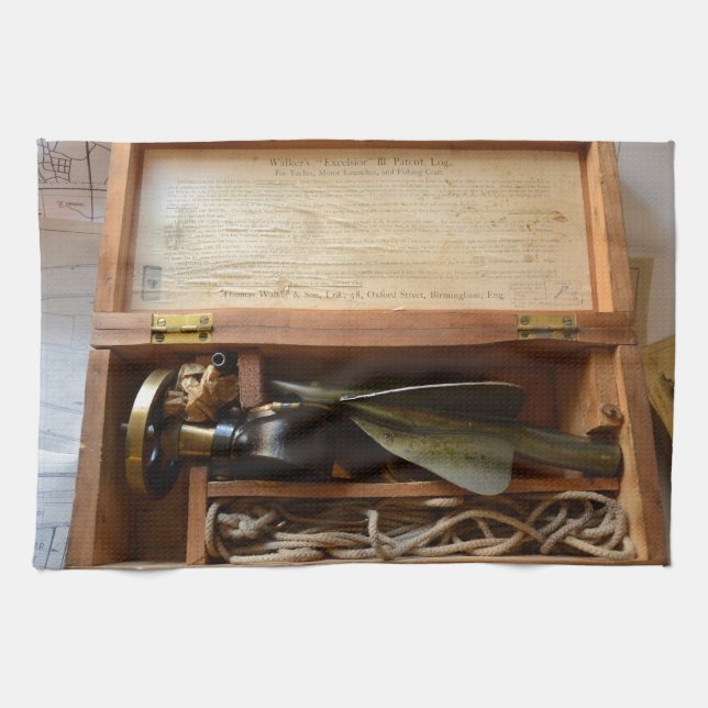 Paño De Cocina Diario de Nave Antiguo (Horizontal)