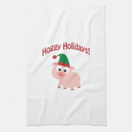 Paño De Cocina ¡Días de fiesta de Hoggy! Cerdo del duende