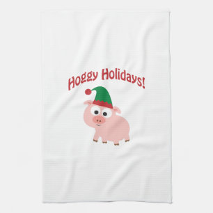 Paño De Cocina ¡Días de fiesta de Hoggy! Cerdo del duende