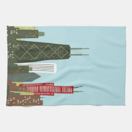 Paño De Cocina Dibujo animado Chicago