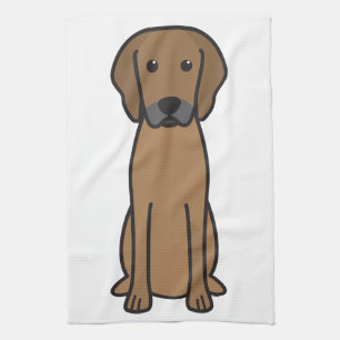 Paño De Cocina Dibujo animado del perro de Rhodesian Ridgeback