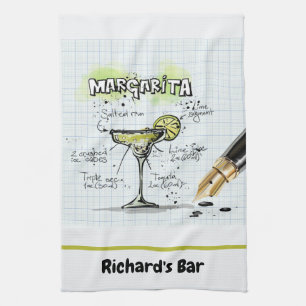 Paño De Cocina Dibujo personalizado de la barra Personalizado Mar
