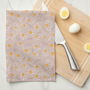 Paño De Cocina Dibujos de flores felices