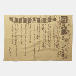 Paño De Cocina diez mandamientos