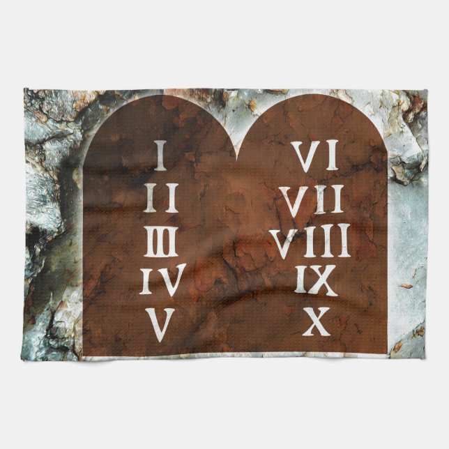 Paño De Cocina Diez mandamientos (Horizontal)