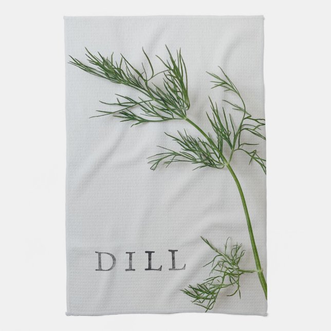 Paño De Cocina Dill sale con la palabra (Vertical)