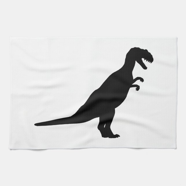 Paño De Cocina Dinosaur Black (Horizontal)