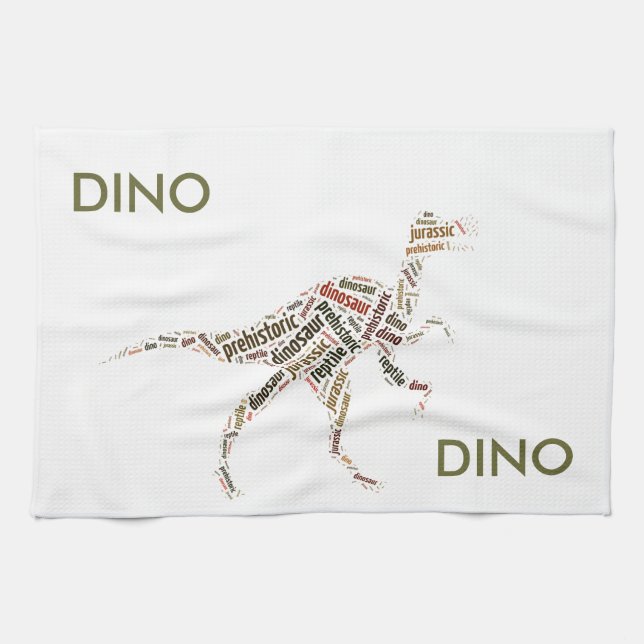 Paño De Cocina Dinosaurio (Horizontal)
