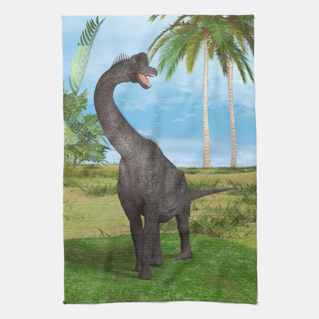 Paño De Cocina Dinosaurio Brachiosauro (Vertical)