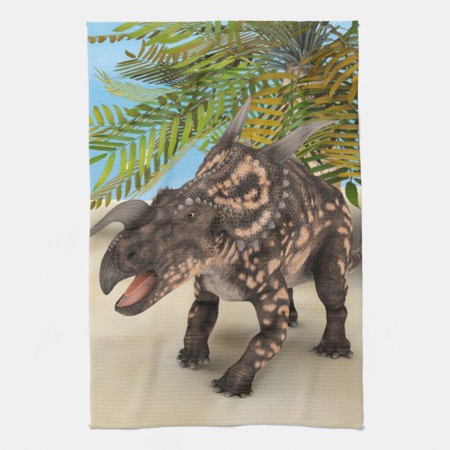 Paño De Cocina Dinosaurio Einiosaurus (Vertical)