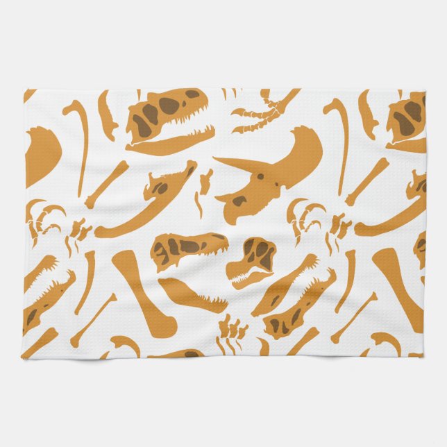 Paño De Cocina Dinosaurios Bones (Horizontal)