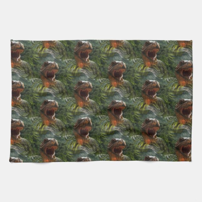 Paño De Cocina dinosaurios jurásicos (Horizontal)