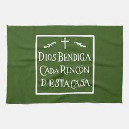 Paño De Cocina Dios bendiga cada rincón