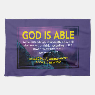 Paño De Cocina DIOS ES CAPAZ Efesios 3:20 cristianos