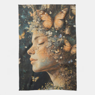 Paño De Cocina Diosa del Bosque Encantado con Mariposas (4)