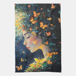 Paño De Cocina Diosa del Bosque Encantado con Mariposas (5)