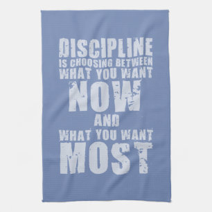 Paño De Cocina DISCIPLINA - Palabras motivacionales