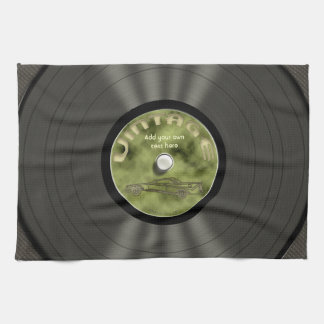 Paño De Cocina Disco de vinilo personalizado del vintage