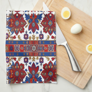 Paño De Cocina Diseñado moderno inspirado en la etnia serbia sin 