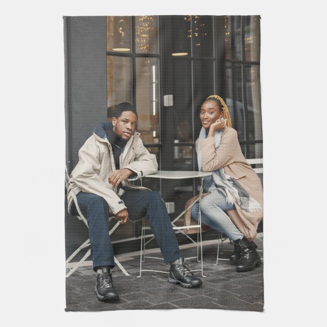 Paño De Cocina Diseñar su propia foto única (Vertical)