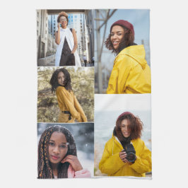 Paño De Cocina Diseñar su propio Collage de fotos de 5