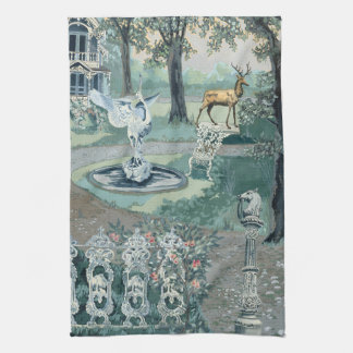 Paño De Cocina Diseño Americano Antiguo Mansión Victoriana