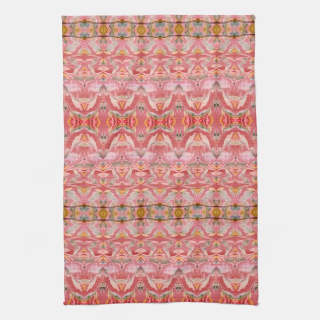 Paño De Cocina Diseño audaz en rojos de fresa (Vertical)
