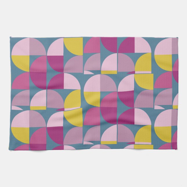 Paño De Cocina Diseño Boho de mediados del siglo XX (Horizontal)