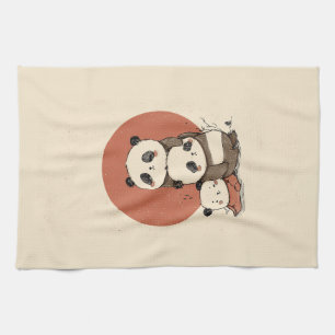 Paño De Cocina Diseño Cute Pandas