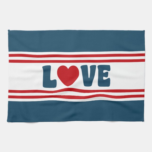 Paño De Cocina Diseño de amor (Horizontal)