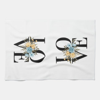 Paño De Cocina Diseño de amor con flores