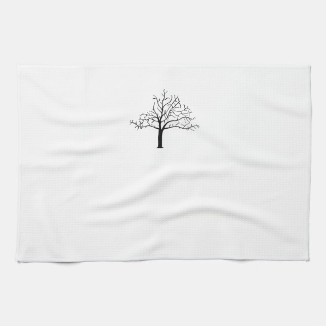Paño De Cocina Diseño de árbol básico (Horizontal)