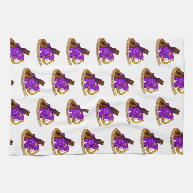 Paño De Cocina Diseño de Bard Dice (Horizontal)