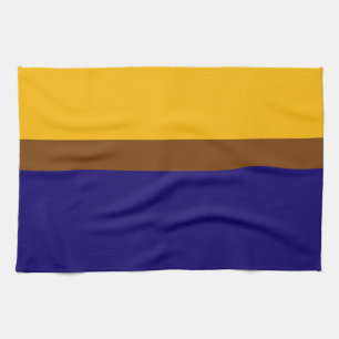 Paño De Cocina Diseño de bloque de color amarillo de la plancha a