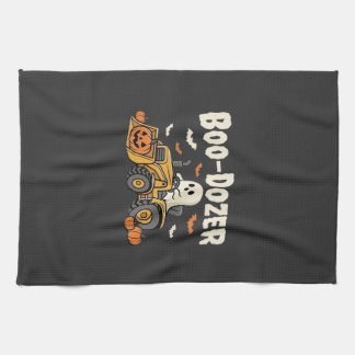 Paño De Cocina Diseño de Bulldozer Fantasma de Halloween Boo-Doze