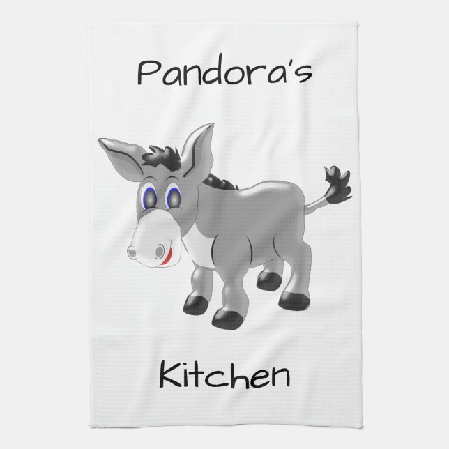 Paño De Cocina Diseño de burro (Vertical)