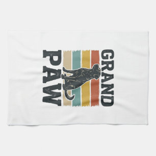 Paño De Cocina Diseño de camiseta Abuelo Perro Vintage Pata Grand